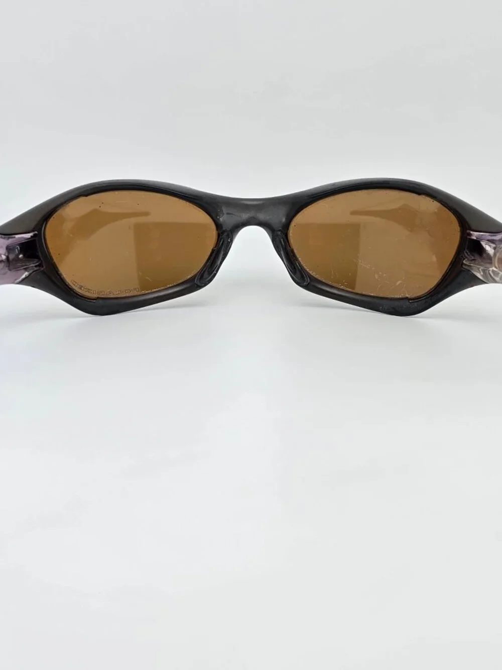 Oakley 03-878 Valve 1.0 Bronze Frame Titanium Iridium Polarized Lens Sunglasses